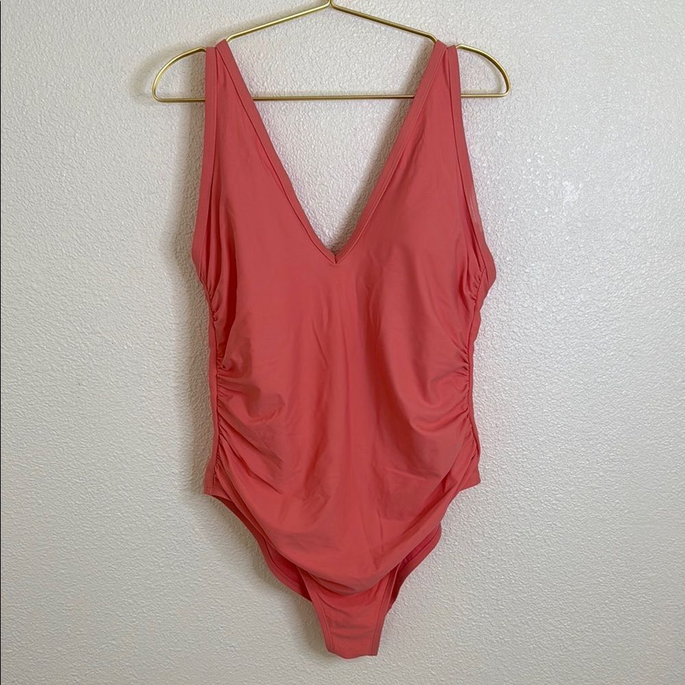Kona Sol Vibrant Pink coral one piece Swimsuit- 20W